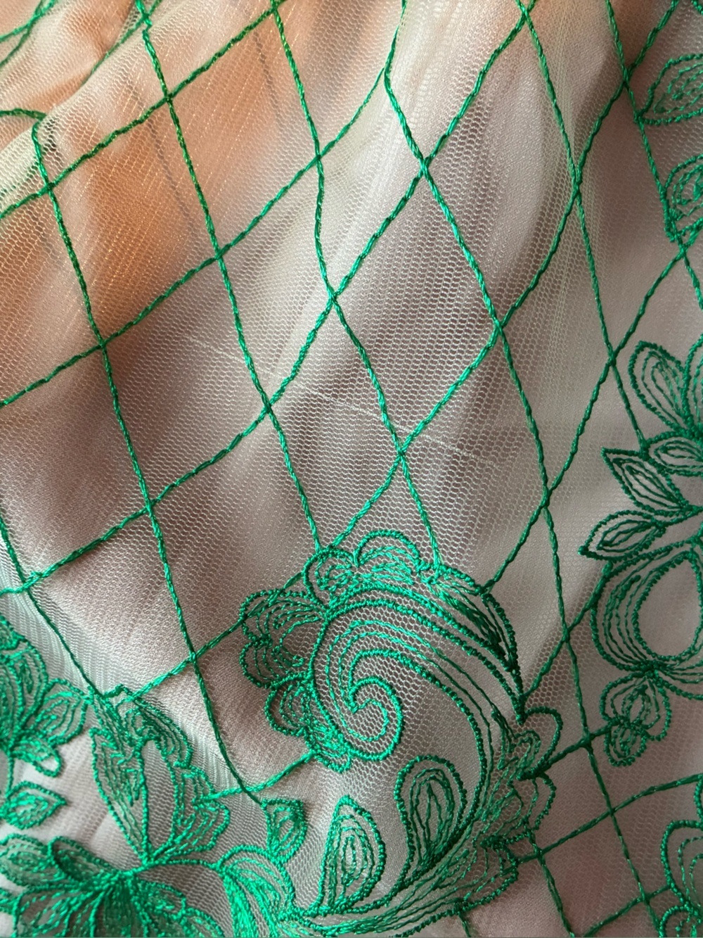 Monique Lhuillier for BHLDN/Anthropologie “Holly” green lace dress, size 6 NWT - Picture 12 of 12